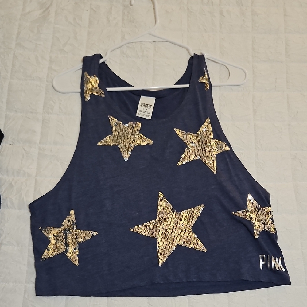 Victoria Secret Pink Crop Bling